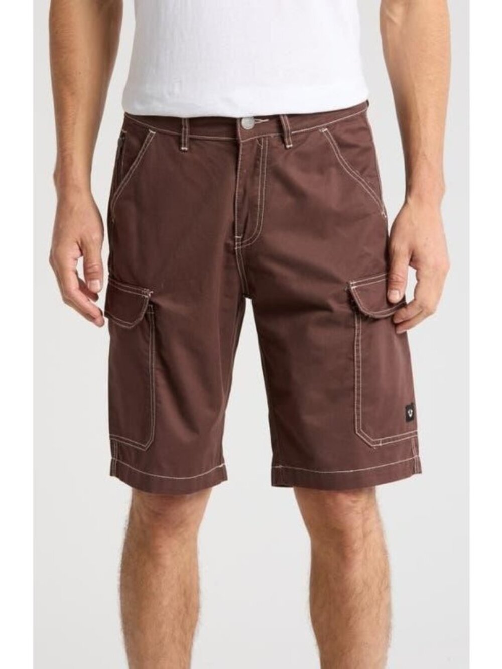 Mens True Religion Utility Cargo Shorts Bracken Brown NWT Size: 36